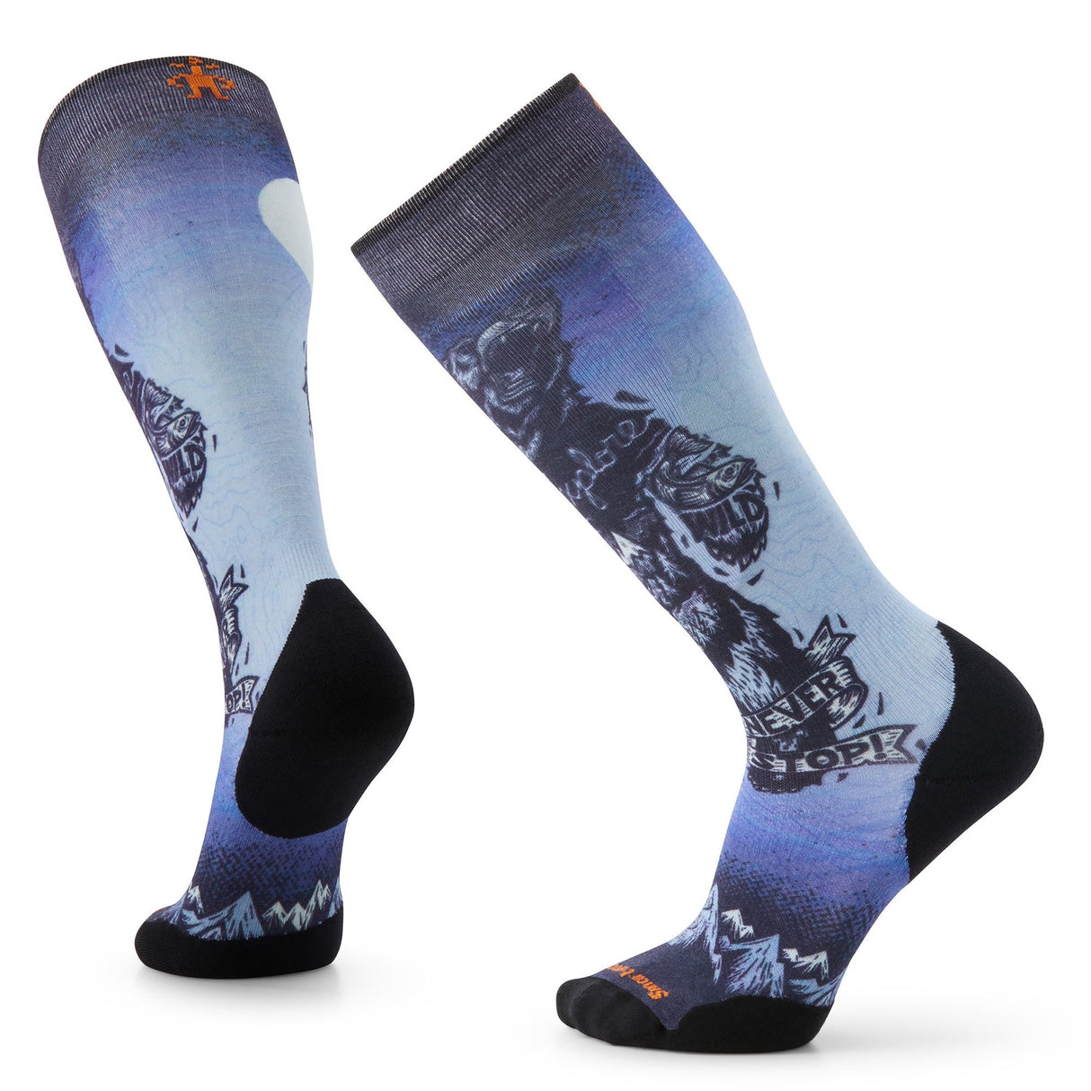 Ski Targeted Cushion Always Explore Print OTC Socks