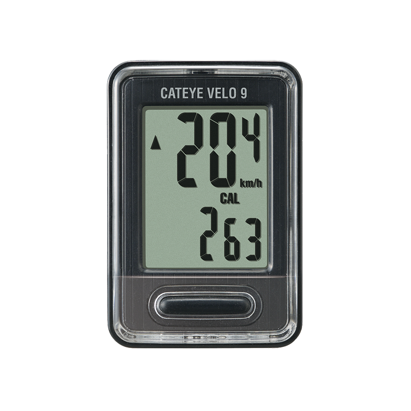 Cateye Velo 9 Odometer With Wire