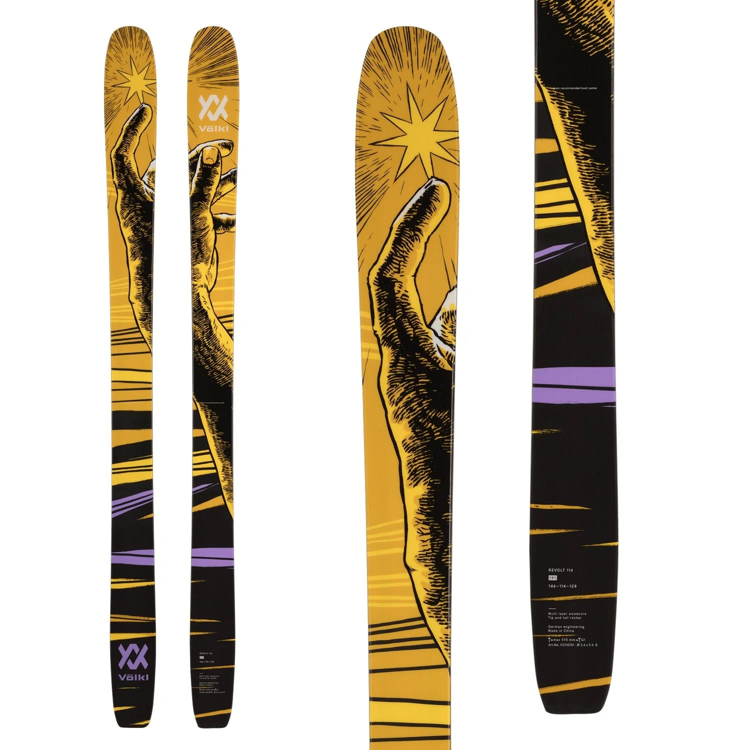 without bindings Skis