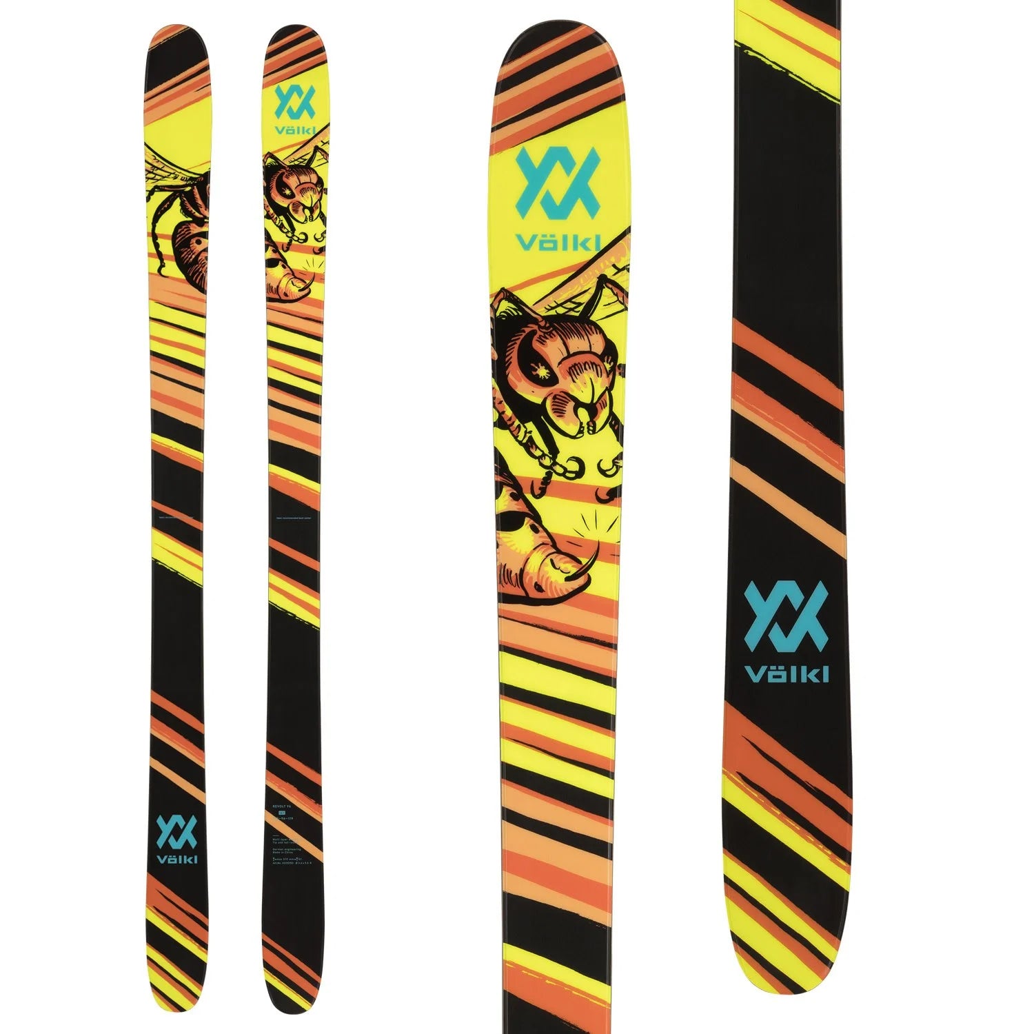 Skis without bindings