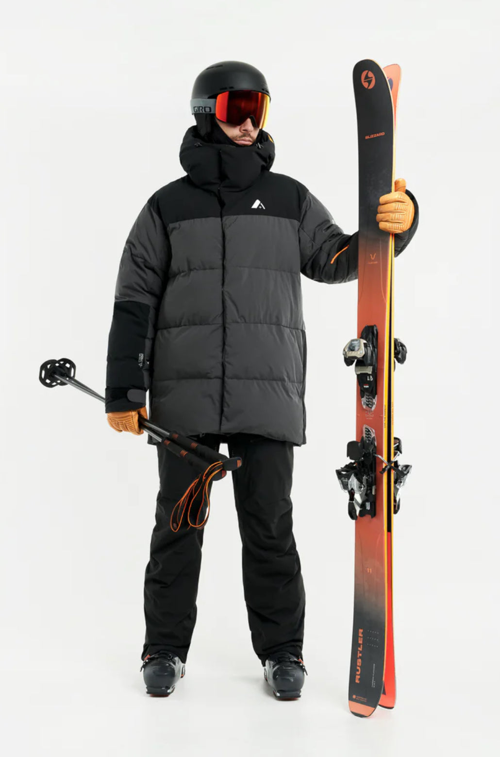 Veste ski DAVOS rouge grande taille homme Marc&Mark Qualité Randonnée