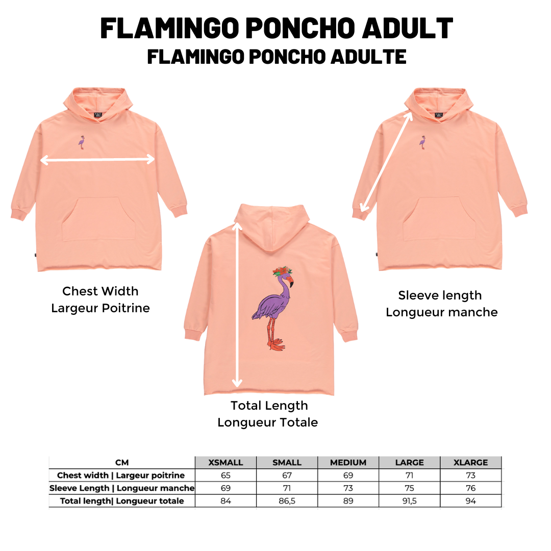 Flamingo Poncho Tropical Peach Women