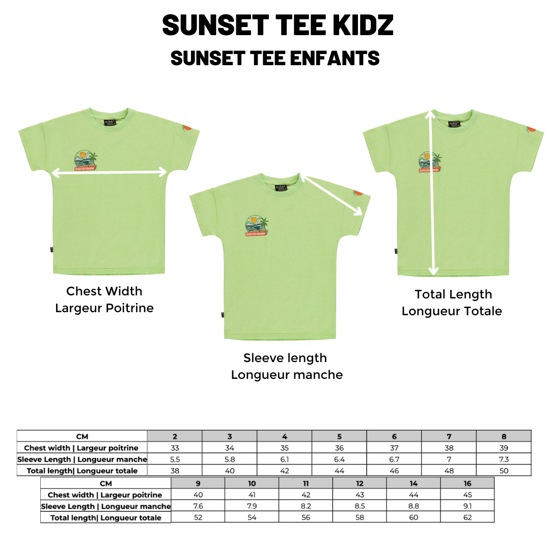 Sunset Tee Patina Green Kidz
