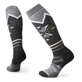 Women's Ski Full Cushion Mountain Snowflake Pattern OTC Socks